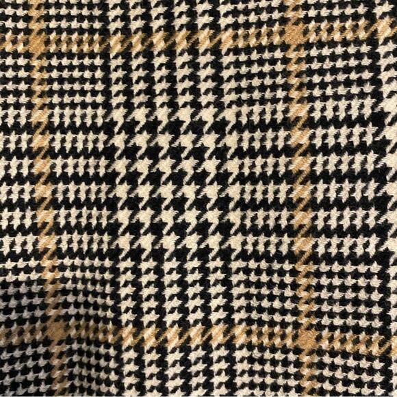Pendleton $268 Women’s 16 Blk Ivory Tan Houndstooth 100% Wool Coat Jacket EUC - Picture 10 of 14